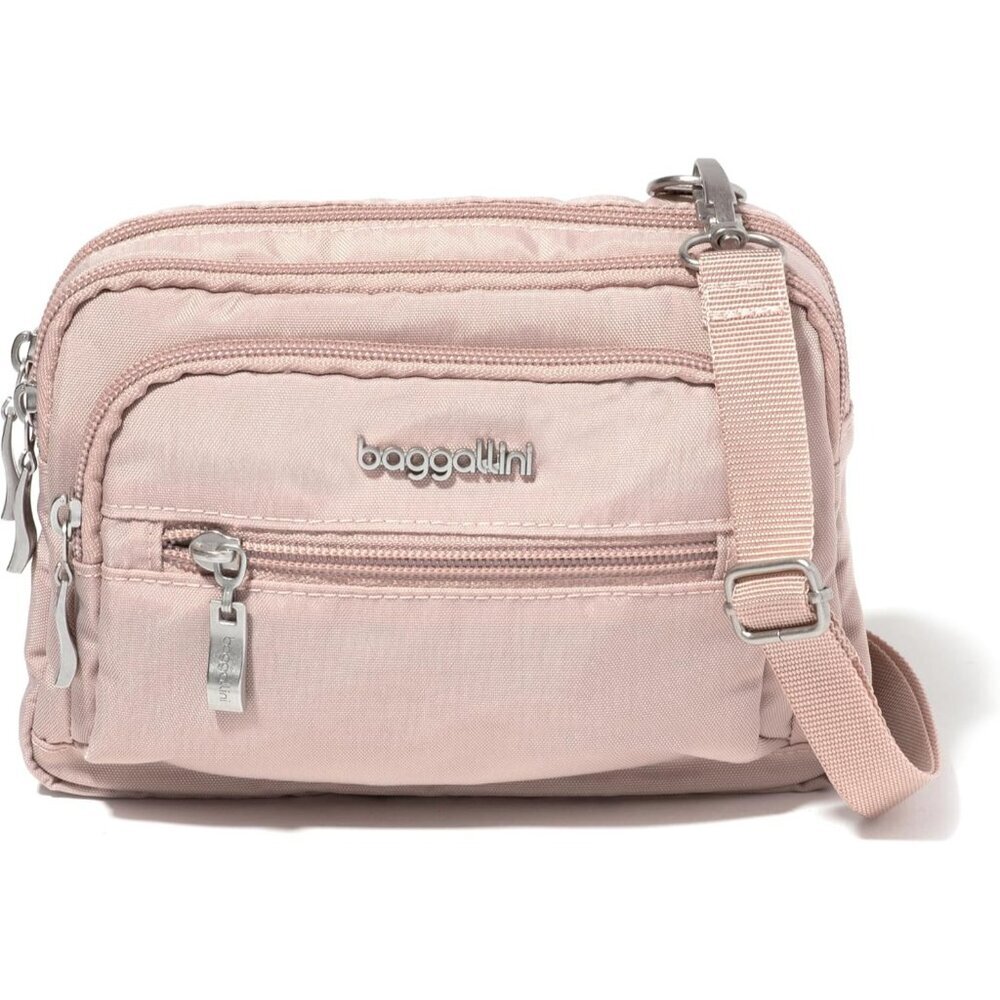 〽️Women's Woodrose Triple Zip Small Crossbody Bag Lightweight Convertible Belt